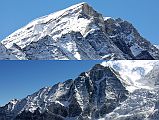 34 Two Views Of Tsha Tung On Trek To Shishapangma Advanced Base Camp As you continue to walk towards Shishapangma Advanced base Camp, the long ridge leading to the Tsha Tung (5995m) summit comes more and more into view.